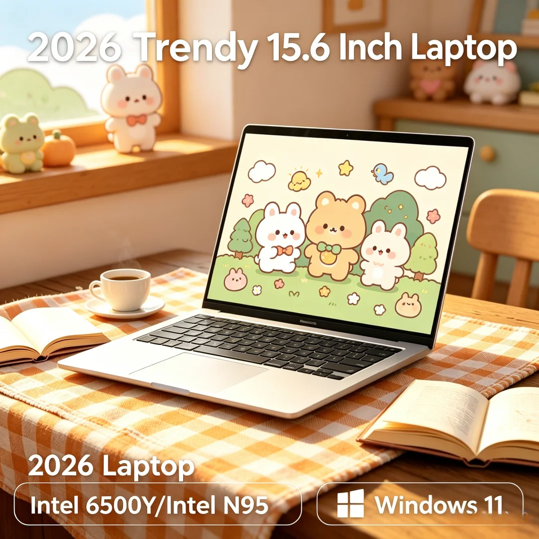 Prestige 2026new, Laptop Ultradelgado de 15.6 Pulgadas FHD Lucid, Intel N95/Intel 6500Y, Win11, DDR4 16GB/32GB SSD, Esoteric Pan Regional