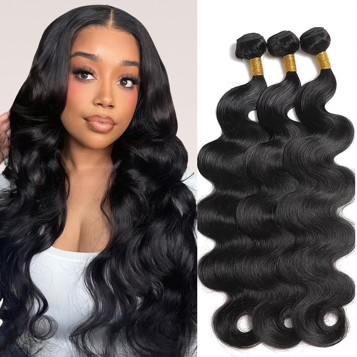Daianran Körper Welle Bundles Brasilianische Haarwebart Bundles 1/3/4 PCS Menschliches Haar Bundles Natürliche Schwarz 14-30 "Remy Haar Extensions