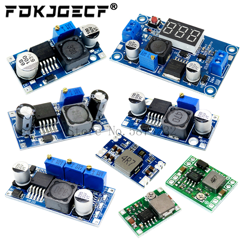 DC-DC ajustable 3A, LM2596, LM2596S, entrada 4V-35V, salida 1,23 V-30V, DC-DC, módulo regulador de fuente de alimentación reductor MP1584EN MINI360