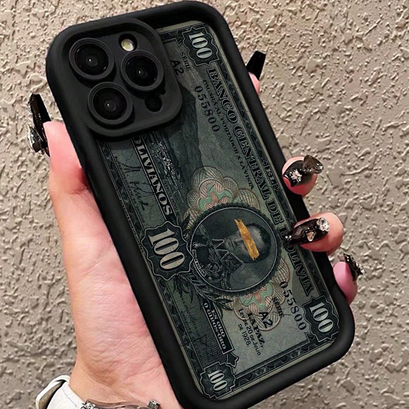 Dollar Billภาพประกอบกราฟิกเคสโทรศัพท์สําหรับiPhone 16 15 14 Plus 13 12 11 Pro MAXซิลิโคนกันกระแทกโทรศัพท์กลับครอบคลุม
