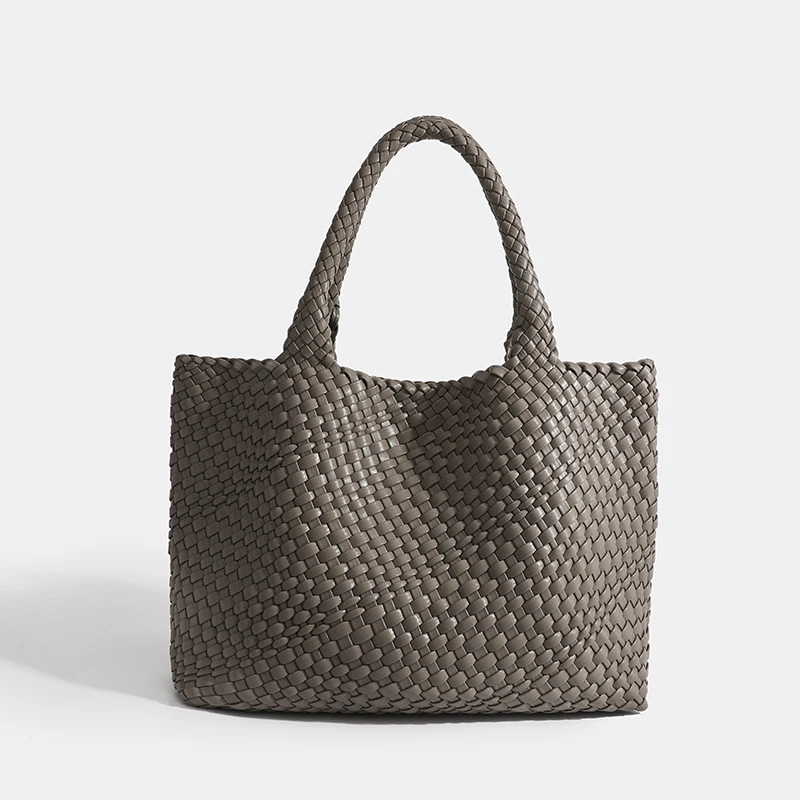 2025 Bestsellers Gestreepte Handtas voor vrouwen Mode elegant Casual Geweven tote Dames schoudertas luxe Nieuwe Neopreen