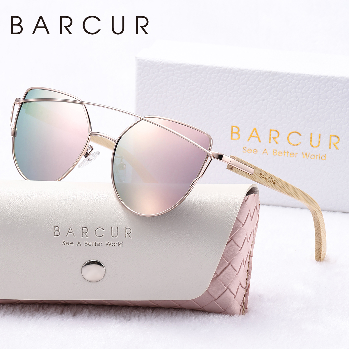 BARCUR Lunettes de soleil minimalistes de style vacances en acier inoxydable avec monture ovale Tac, résistantes aux UV, coupe-vent et anti-poussière