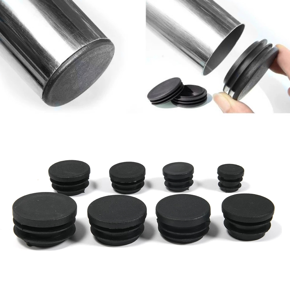 2-20 pezzi addensare tappo terminale in plastica rotonda 16 19 22 25mm sedia tavolo piedi tappo tubo inserto tappo parapolvere decorativo