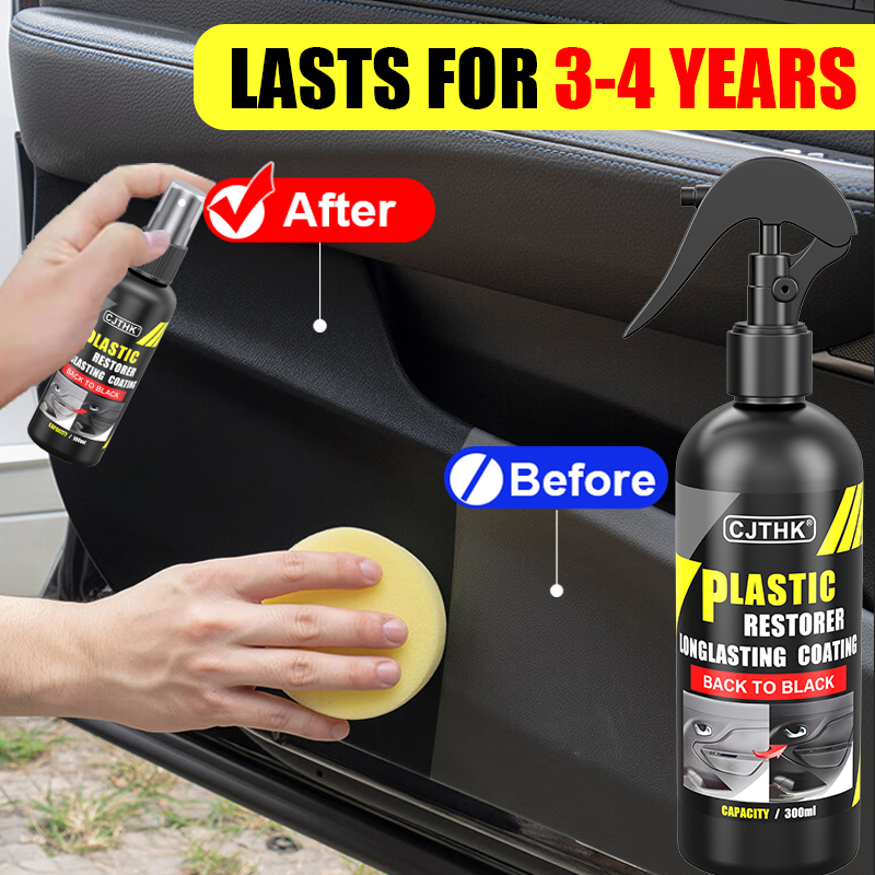 Auto Plastic Restorer Coating Agent Auto Plastic Rubber Exterieur Reparatie Reiniging Verfrissing Restauratie Agent Zwarte Glans Afdichting Verhelderen