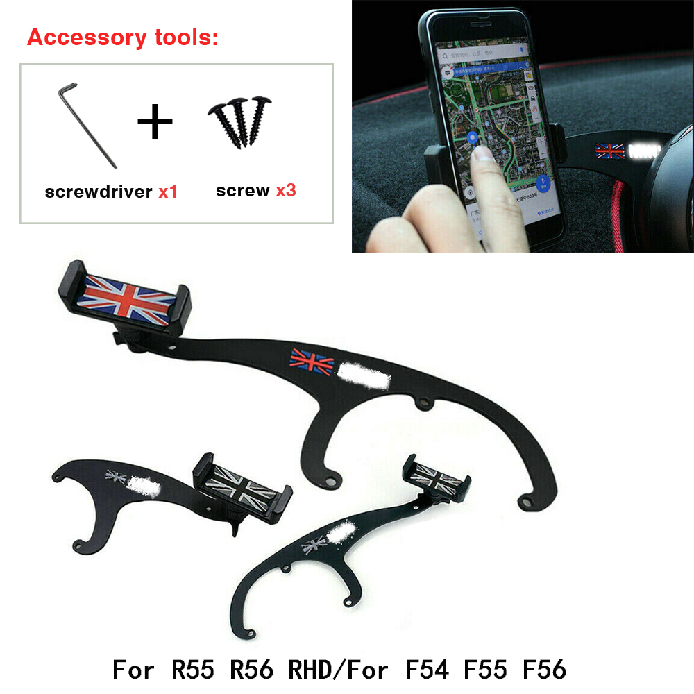 Support de téléphone portable, large gamme de réglage d'angle rotatif pour MINI cooper Countryman R55 R56 R57 F54 F55 F56 F60