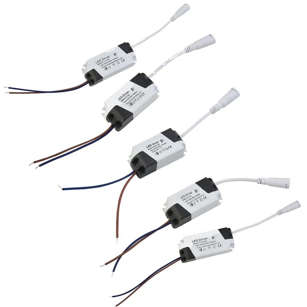 Đèn Lái 3W 6W 9W 12W 15W 18W 24W Ổ Điện Đơn Vị Chiếu Sáng máy Biến Áp DC 300mA Cho Đèn LED Panel Ốp Trần