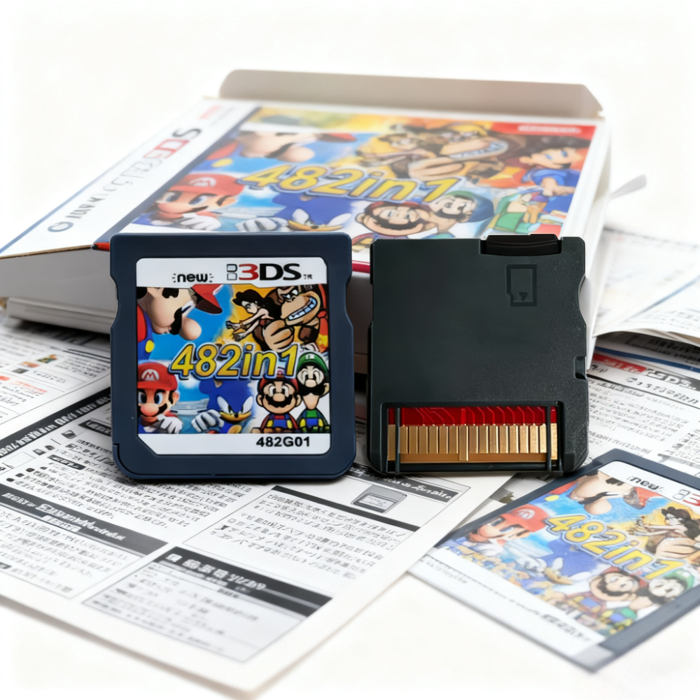482 in 1 Compilazione DS NDS 3DS 3DS NDSL Cartuccia di gioco Scheda Videogioco Lettore portatile Scheda di gioco (carta R4)
