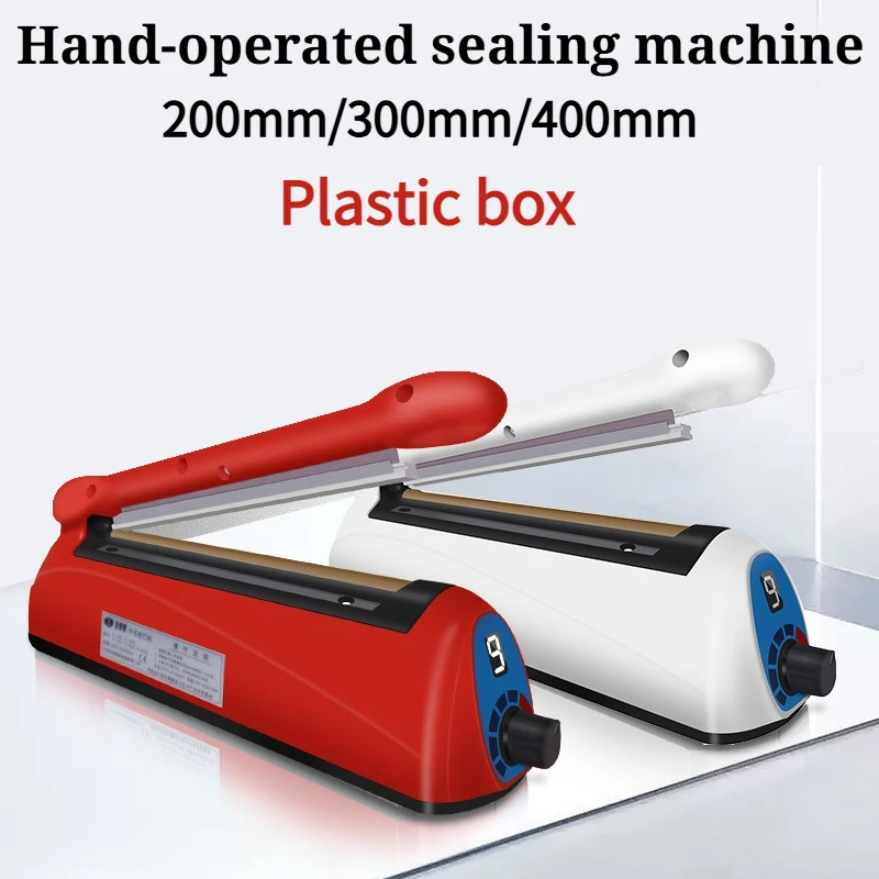 200mm/300mm Hand-operated Sealing Machine for Candy Gifts Christmas Food Packaging Plastic Sealing Heat Shrink Film Sealing