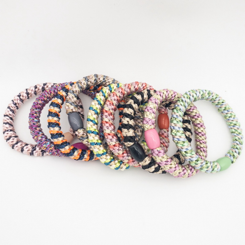 3pcs Fashion Knekki Haar Elastiek Hair Bands For Women kknekki Big Nylon Hair Tie girl Elastic Ponytail head rope Accessories