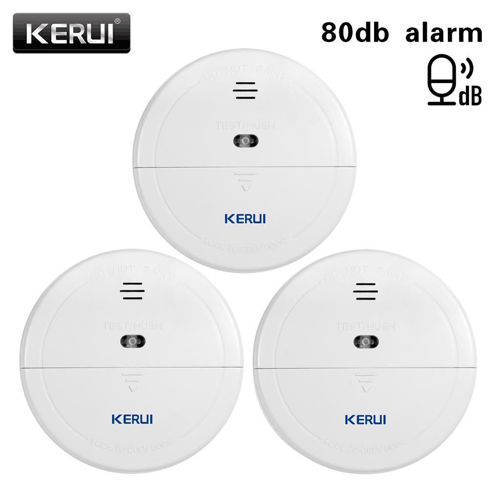 Detector de proteção de fumaça sem fio 433mhz, sensor de incêndio e fumaça para wi-fi/pstn/gsm, sistema de alarme de segurança doméstica ou funciona sozinho