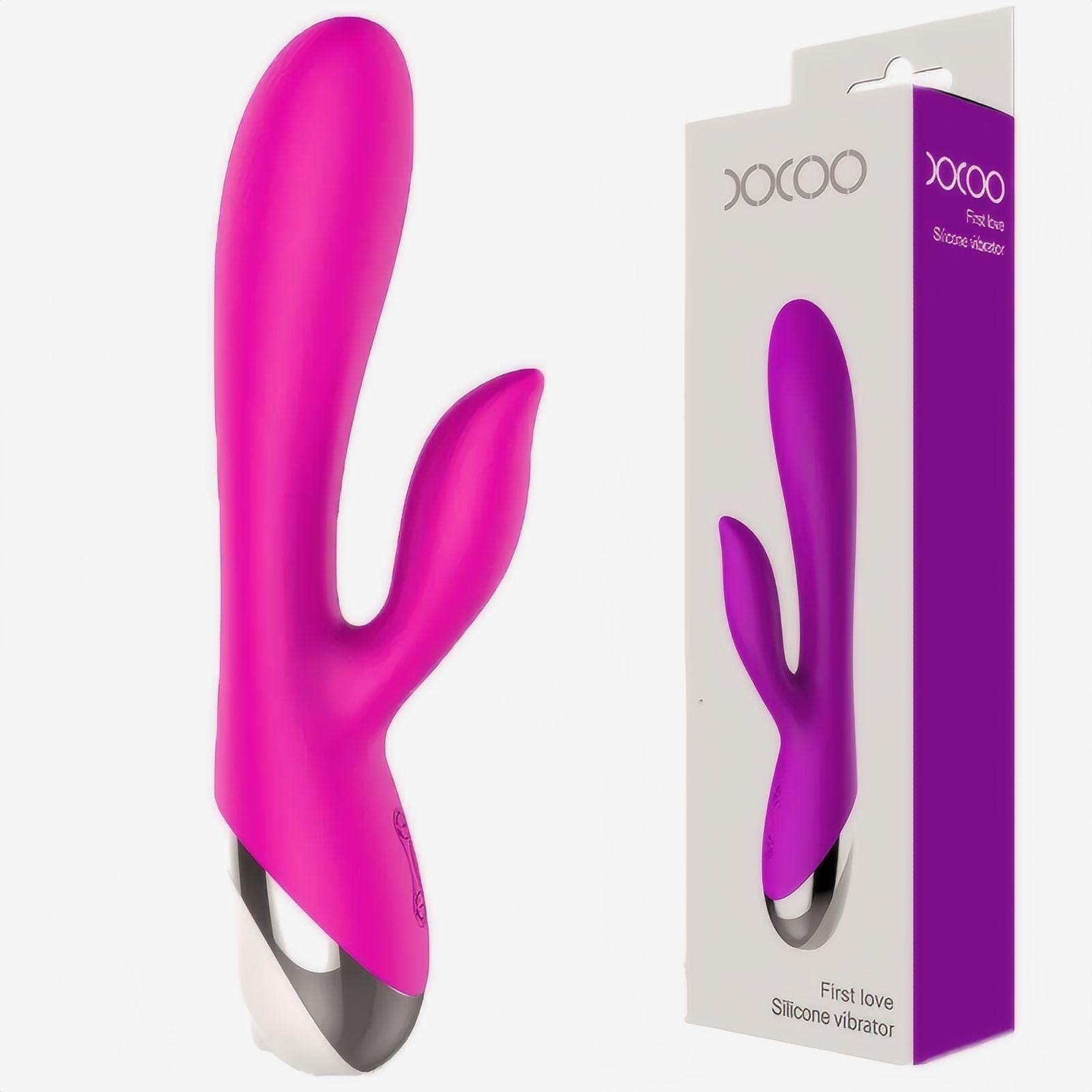 Vibrator Kelinci untuk Wanita USB Isi Ulang G Spot Dildo Vibrator Stimulator Klitoris Stimulasi Ganda Masturbator Wanita SexToy