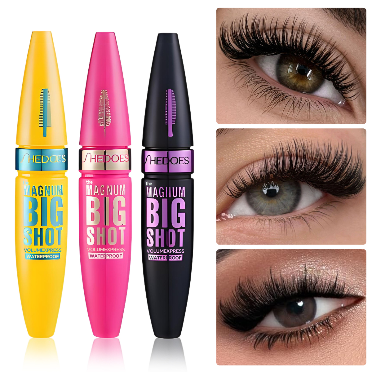Mascara noir 4D – Longue durée, volumateur et bouclé pour tous les types de peau – Cadeau parfait pour la Saint-Valentin pour les femmes