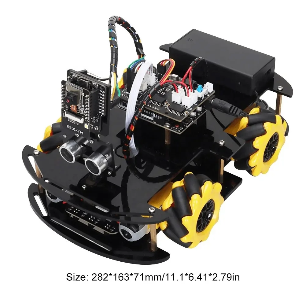 ESP32กล้องไวไฟหุ่นยนต์อัจฉริยะชุดสตาร์ทรถ ESP32-CAM โปรแกรมศึกษาศึกษาศึกษาศึกษา TT Motor ชุดโครงล้อรถยนต์ชุดอุลตร้าโซนิค