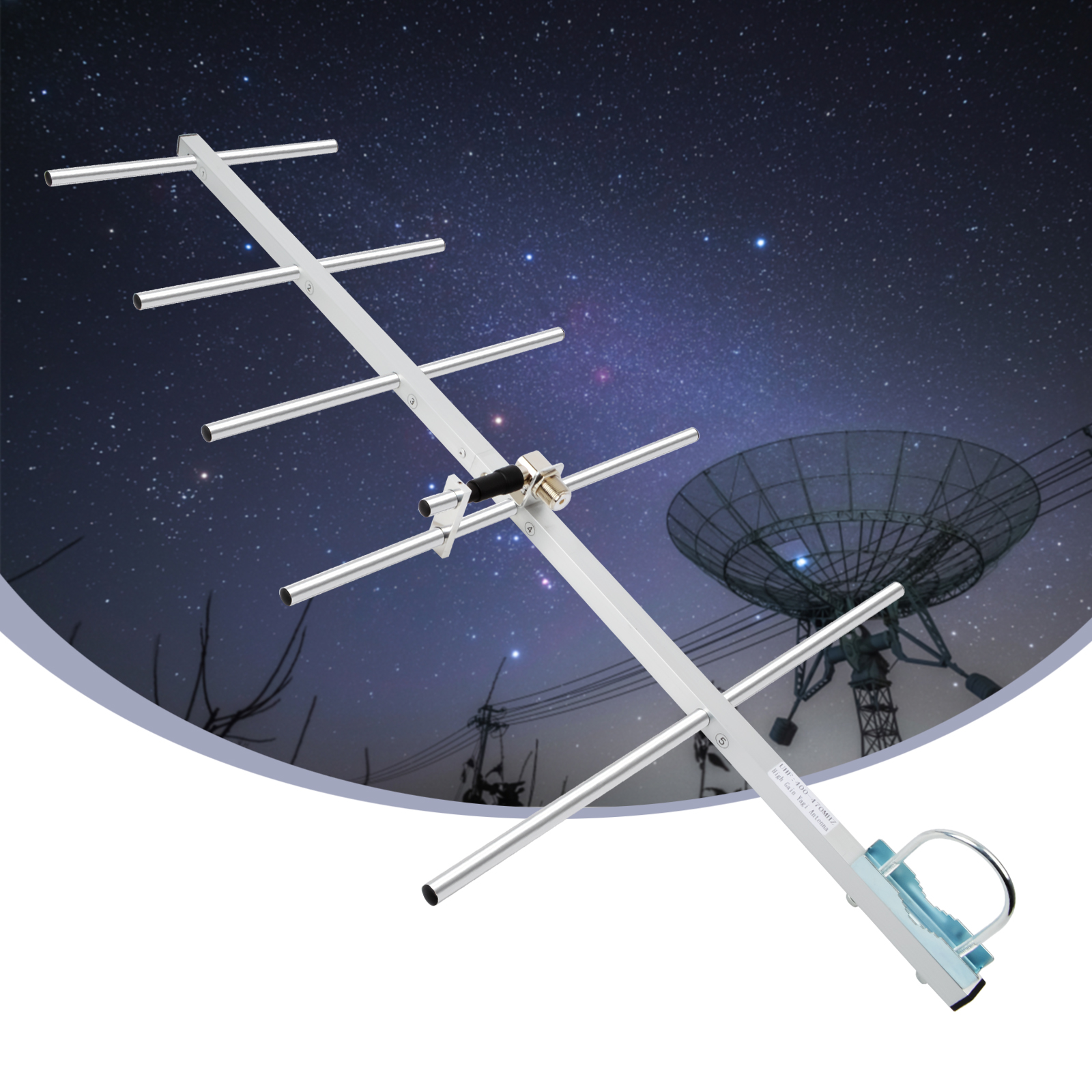 HYS-UHF屋外八木指向性八木アンテナ、アマチュア無線、リピーターシステム、9dbi、400-470mhz、70cm高さ、433mhz