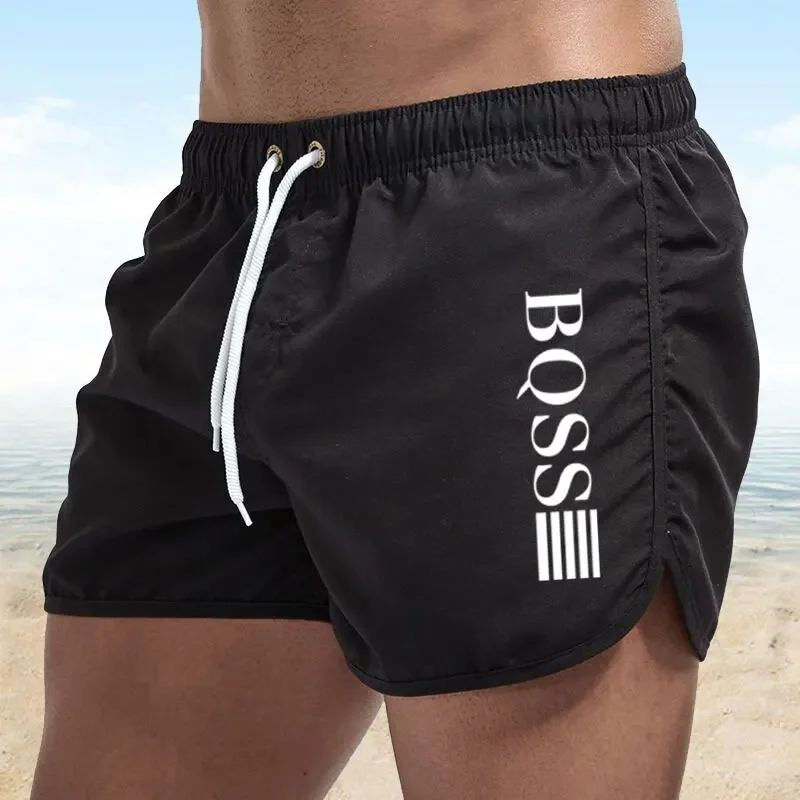 Summer Shorts Men Fast Drying Swim Shorts Breathable Net Fast Drying Surf Beach Pants Men's Fitness Pants Elastic Waist Shorts