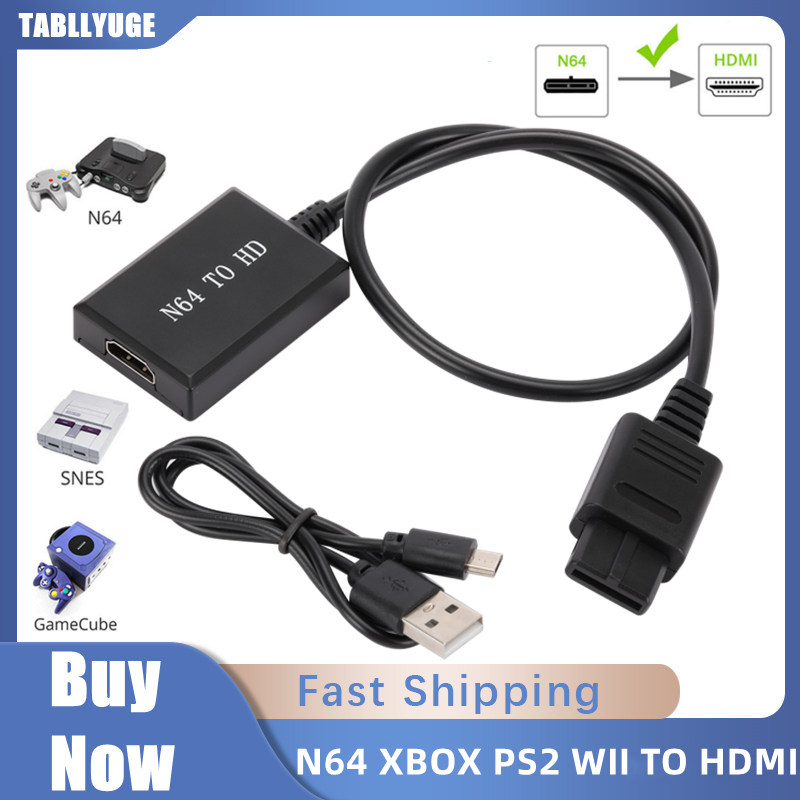 HD N64 PS2 Wii Xbox na HDMI kompatybilny kabel konsola do gier HD TV 1080p dla kabli HDMI podłącz i graj Nintendo 64 na HDMI Converte