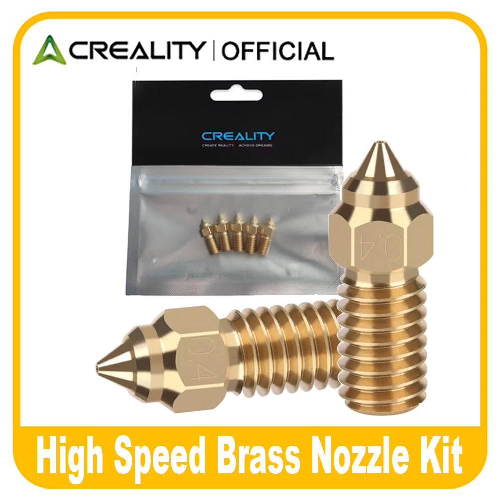 Creality Ender-3 V3 SE buse en laiton 0.2/0.6/0.8/1.0MM M6 buse d'extrudeuse pour imprimante 3D Ender-5 S1/Ender7/Ender-3 V3 SE 5 pièces