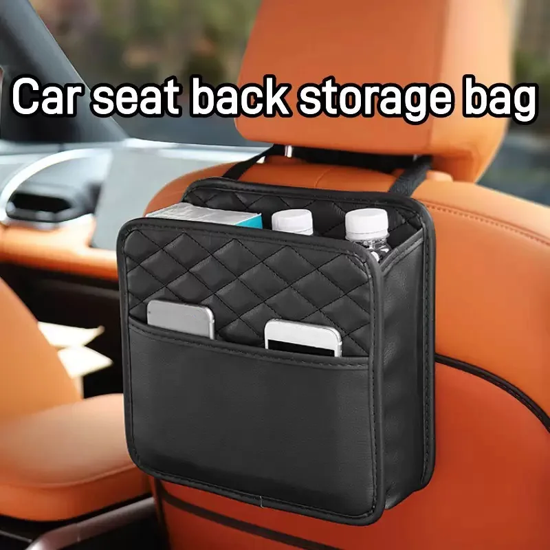 Sac de rangement en cuir PU pour siège de voiture, pour tous les modèles de véhicules, gardez votre conduite propre et protégé avec des accessoires automobiles essentiels