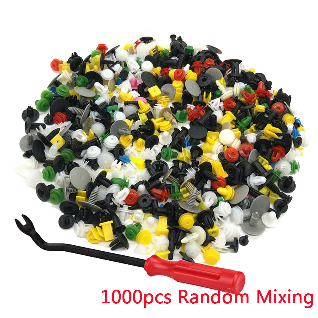 200/500/1000Pcs 30ชนิด Universal Mixed Auto Fastener รถกันชน Retainer Car Fastener Rivet ประตูแผงสำหรับรถทั้งหมด
