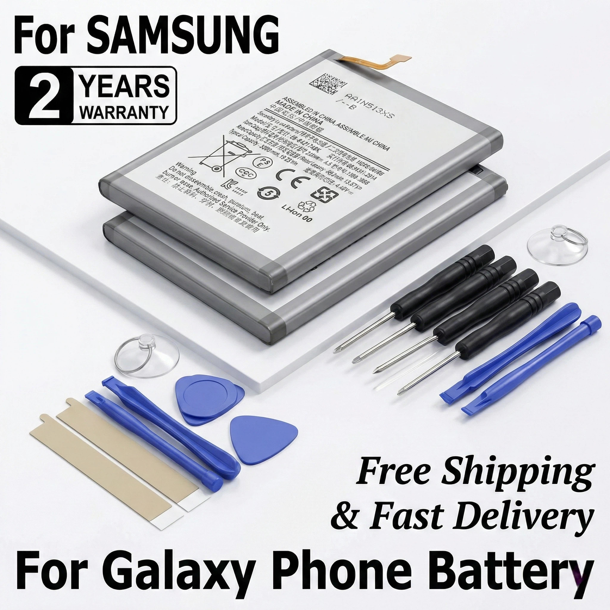 Ersatzakku für Samsung Galaxy A50 A51 A70 A71 A20 A30 A10 A11 A12 A21S A30S A40 A72 A80 A90 + Gratis Werkzeuge