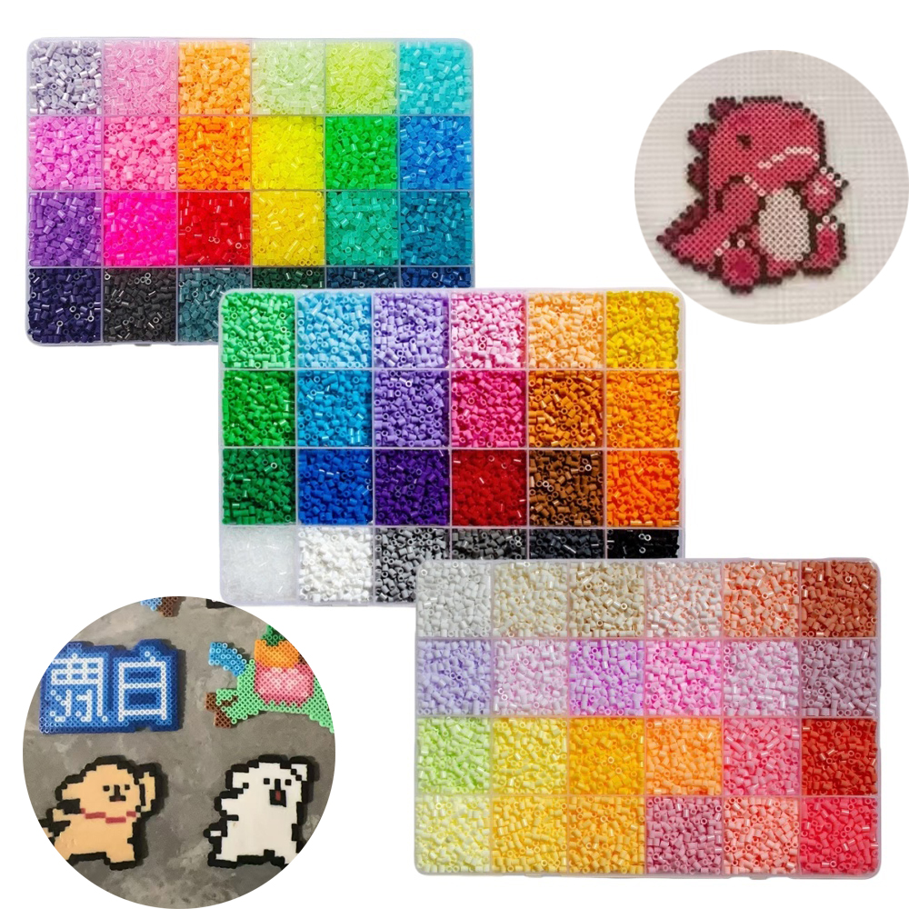 2.6mm 8400pcs Perler Beads Fuse Hama Beads for Diy Handmade Gift Home Decoration Jigsaw Puzzle
