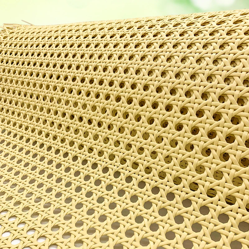 Sangle de canne en plastique cyan jaune clair, grille WUNICEF, rouleau de rotin en plastique, matériel de tissage pour chaise, armoire, décor de meubles, chaud
