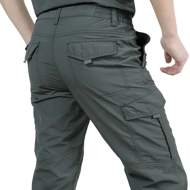 Pantaloni militari militari militari leggeri per il tempo libero estivo Pantaloni mimetici militari da combattimento speciali impermeabili per esterni da uomo Cargo Camping
