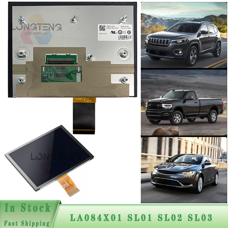 LA084X01-SL01 LA084X01-SL02 LA084X01 SL03 17-19 Grand CherokeeChry-sler 200 300c Dod-g LCD Display Touch Screen Radio Navigation