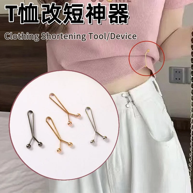 Onzichtbare metalen clips voor korset, verstelbare knoopclips, geschikt voor jeans en kleding, modeaccessoire 4-delige set