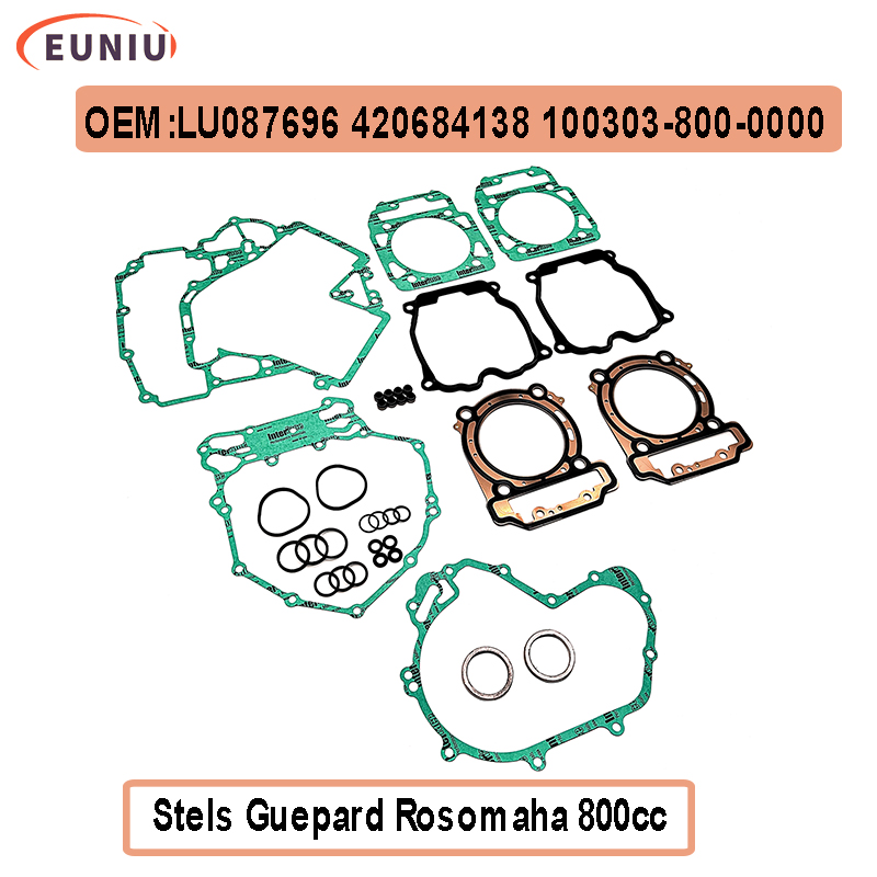 เครื่องยนต์ซีลปะเก็นชุด Fit สําหรับ Stels Guepard Rosomaha 800 ATV UTV Offroad LU 087696 420684138 100303 -800-0000