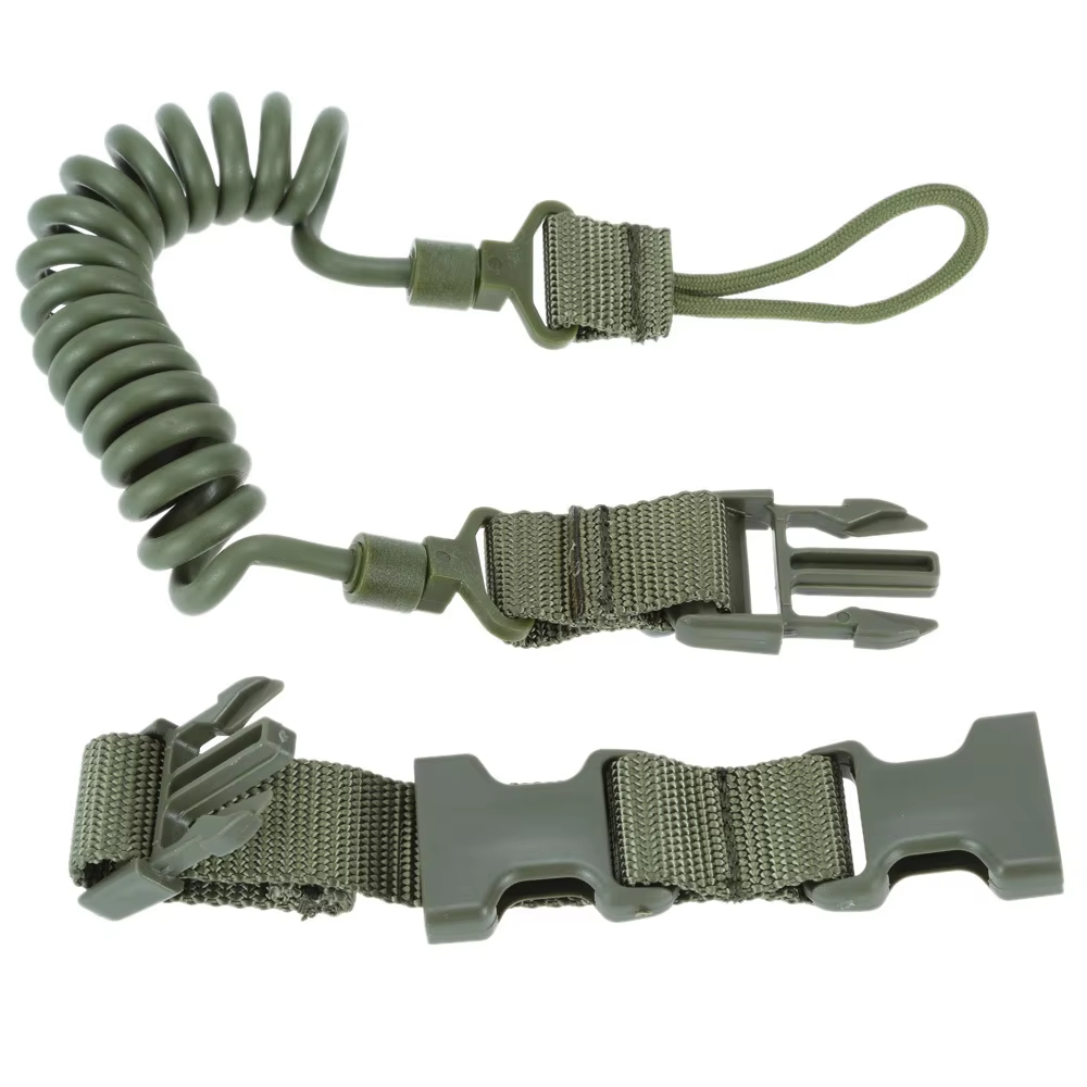 Cordão telescópico para arma, cordão para pistola de mola, cinto para arma, corda, acessórios de caça