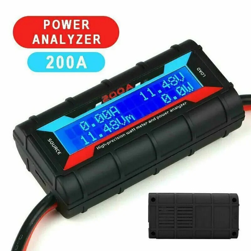 200A LCD Digital Hochpräzises Amp Watt Meter RC Batterie Solar Power Analysator'