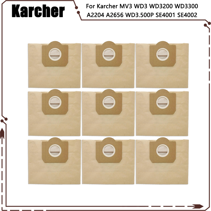 Filtre Hepa de remplacement pour aspirateur Karcher MV3 WD3 WD3200 WD3300 A2204 A2656 WD3.500P SE4001 SE4002, pièces détachées