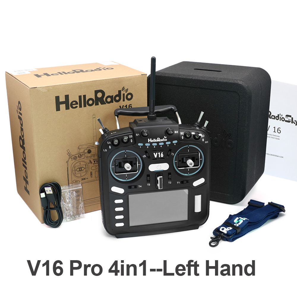 HelloRadio V16 / V16 Pro / V16 Max ELRS / 4-w-1 Multi EDGETX Kontroler Zdalnego Sterowania z Gimbalem Halla do Dronów i Modeli RC