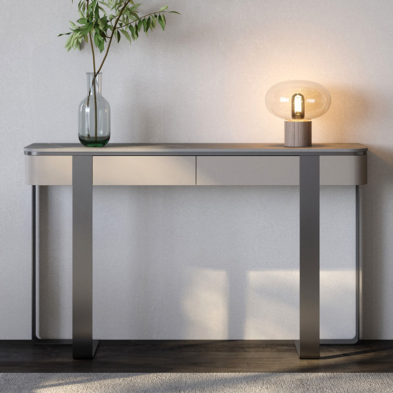 Exquisita mesa de entrada europea, almacenamiento clásico, mesa consola Simple y Glamour, muebles de sala de estar Schreibtisch de belleza a la moda