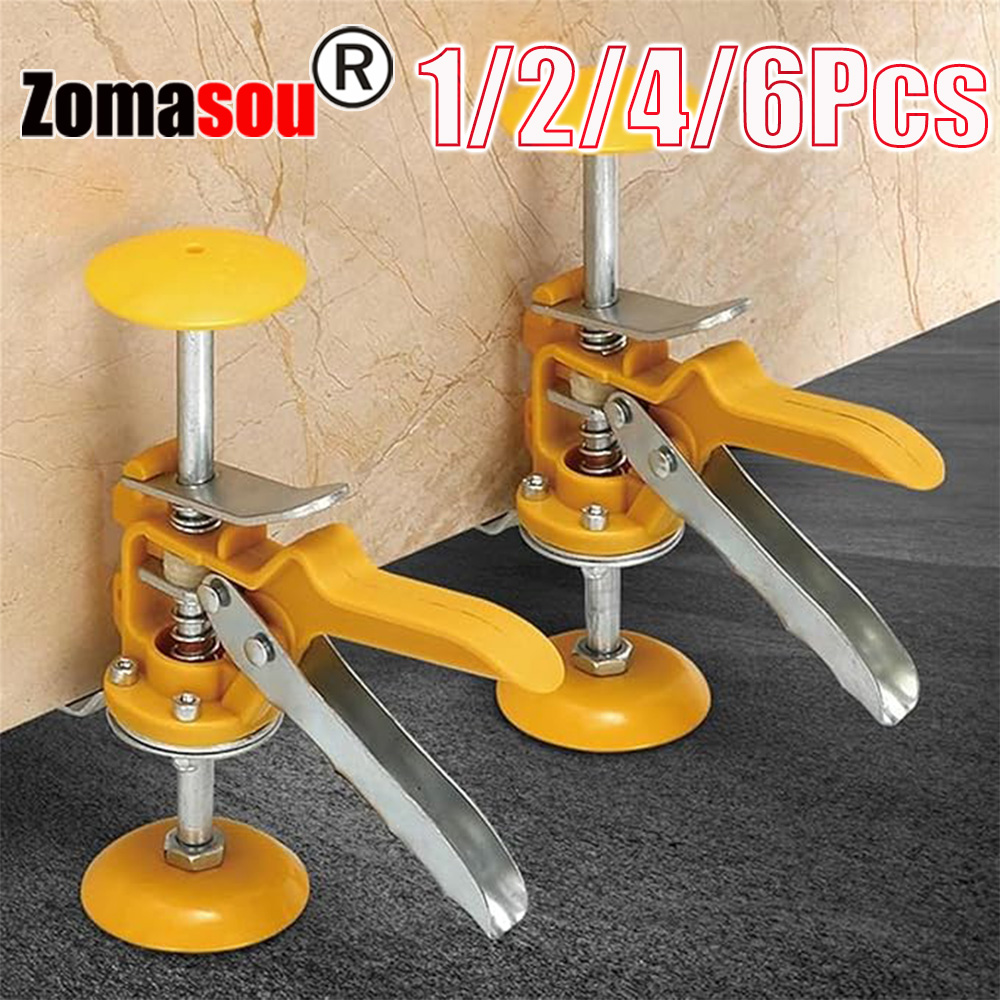1-6PCS กระเบื้องปรับความสูงกระเบื้องเซรามิคความสูง Locator ปรับสําหรับกระเบื้อง Fixing Leveling System มือเครื่องมือก่อสร้าง