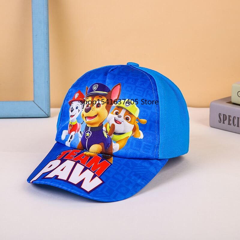 Cute Paw Patrol Sun Hat Cartoon Everest Skye Baseball Cap Pat Patrouille Puppy Dog Summer Sun Hat Adjustable Cotton Hats