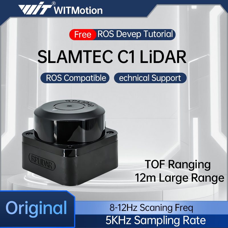 Датчик LiDAR SLAMTEC RPLIDAR C1 TOF, дальность 12 м, 360° °   Модуль сканирования для навигации роботов, картографирования и предотвращения препятствий