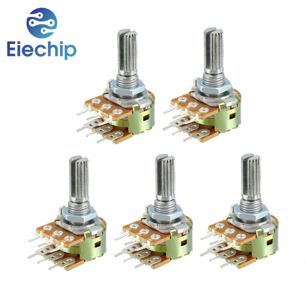5 Stück 20mm wh148 Potentiometer 1k/2k/5k/10k/20k/50k/250k/500k/1m Ohm variable Dual-Turn-Konus rotierende Carbon film widerstände