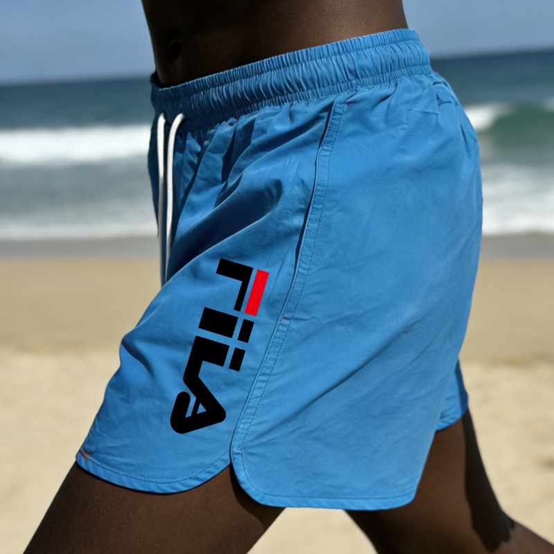 Summer Island Vacation Men's Beach Shorts, Quick Drying, Breathable, Casual Loose, Swimming Shorts
