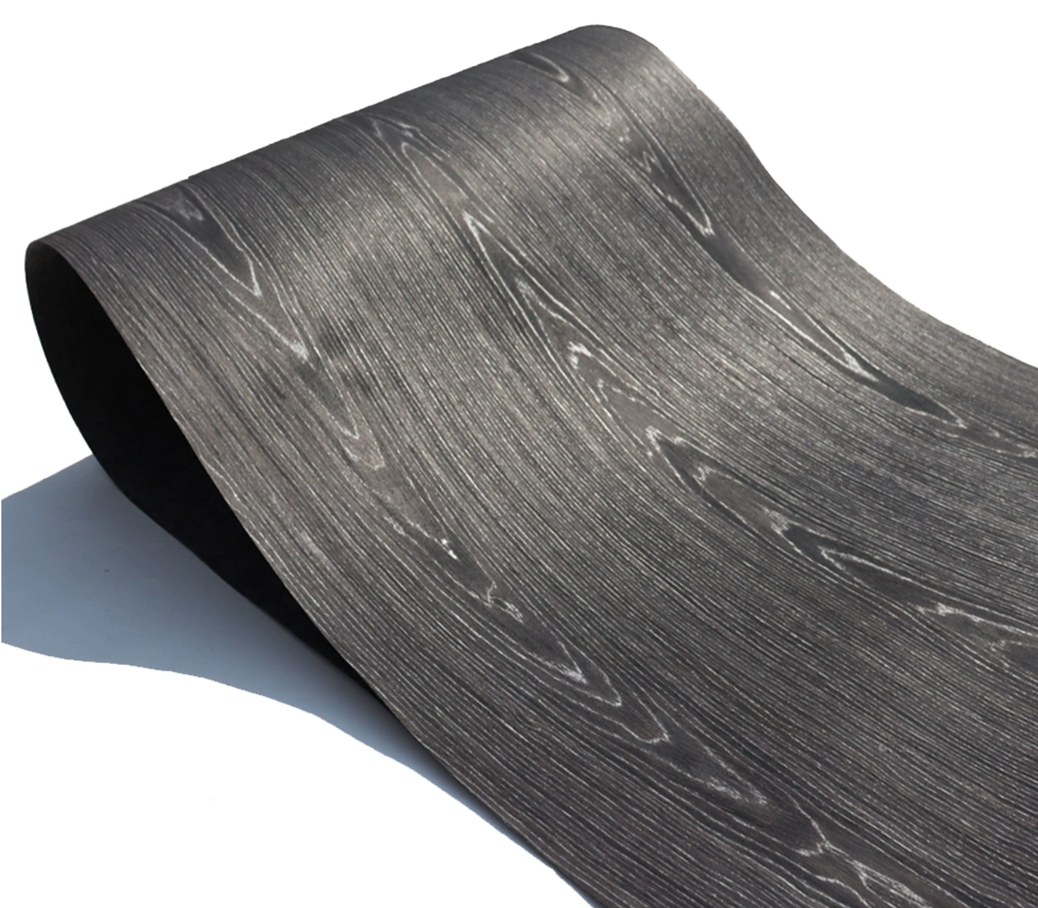 L:2.5Meter W:580Mm T:0.25Mm Zwart Eiken Patroon Technologie Hout Fineer Meubels Fineer Board Houten Deur Luidsprekerdecoratie