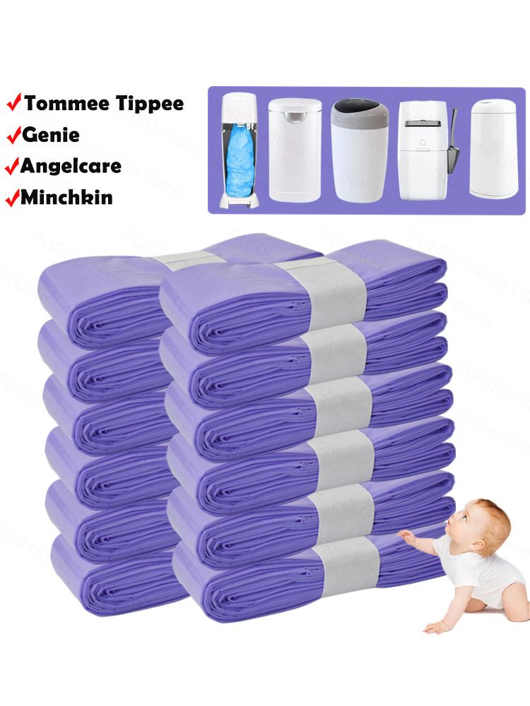 1/5/10 pçs sacos de lixo fralda balde recargas sacos para tommee tipee sangenic simplee ou torção & clique para angelcare para genie lixo