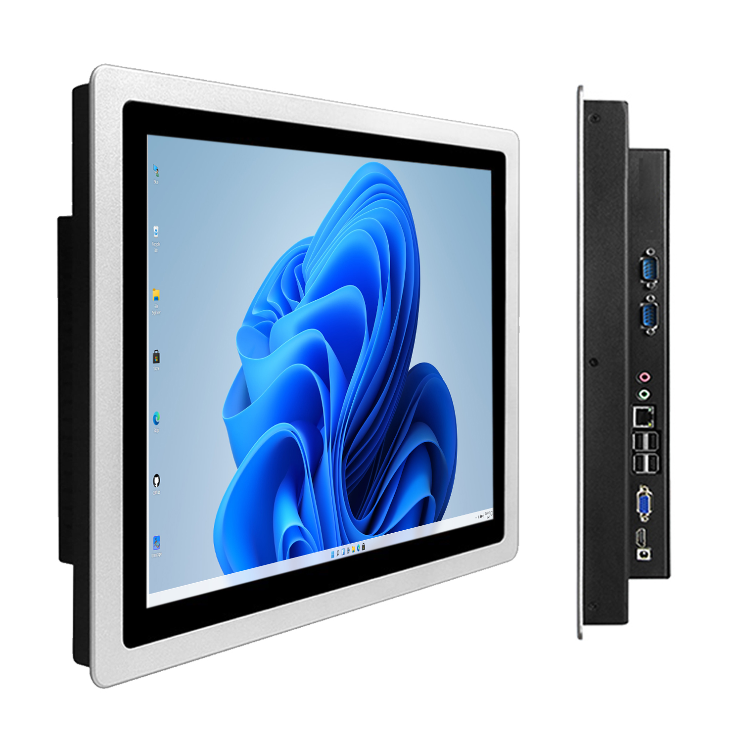 17 19 21,5 pulgadas industrial todo en uno pc tableta con pantalla táctil capacitiva panel pc incorporado wifi RS232 com win10 pro