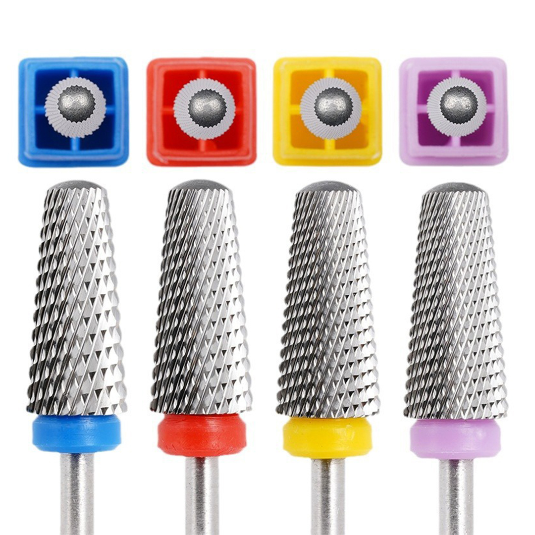 5 in 1 Tungsten Steel Nail Drill Bits Milling Cutter For Electric Nail Drill Manicure Machine Nail File Accessories Drill Bit