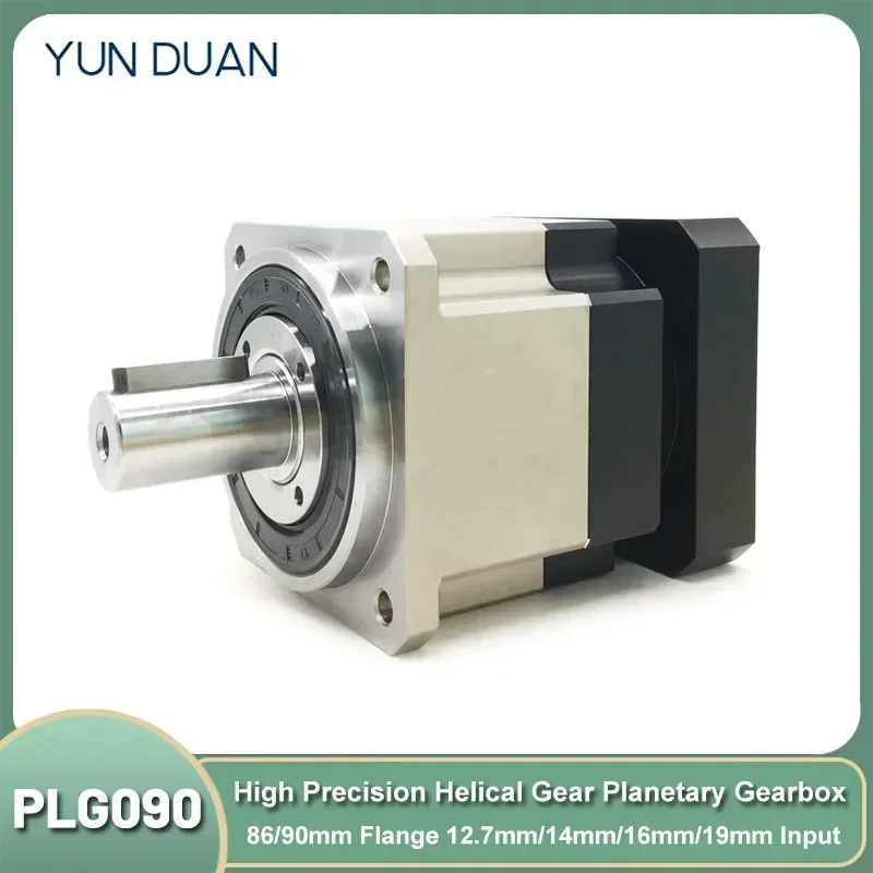 Réducteur planétaire hélicoïdal de boîte de vitesses de moteur Nema34, entrée 12.7/14/16/19mm pour moteur pas à pas 80/90mm 750W 1KW Servo 86mm