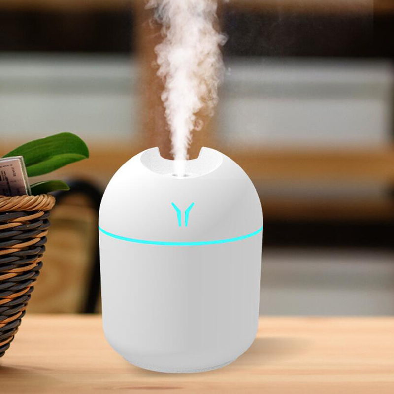 250 ミリリットル USB ミニ空気加湿器アロマエッセンシャルオイルディフューザー家庭用車超音波ミュートミストメーカーディフューザー LED カラーランプ付き