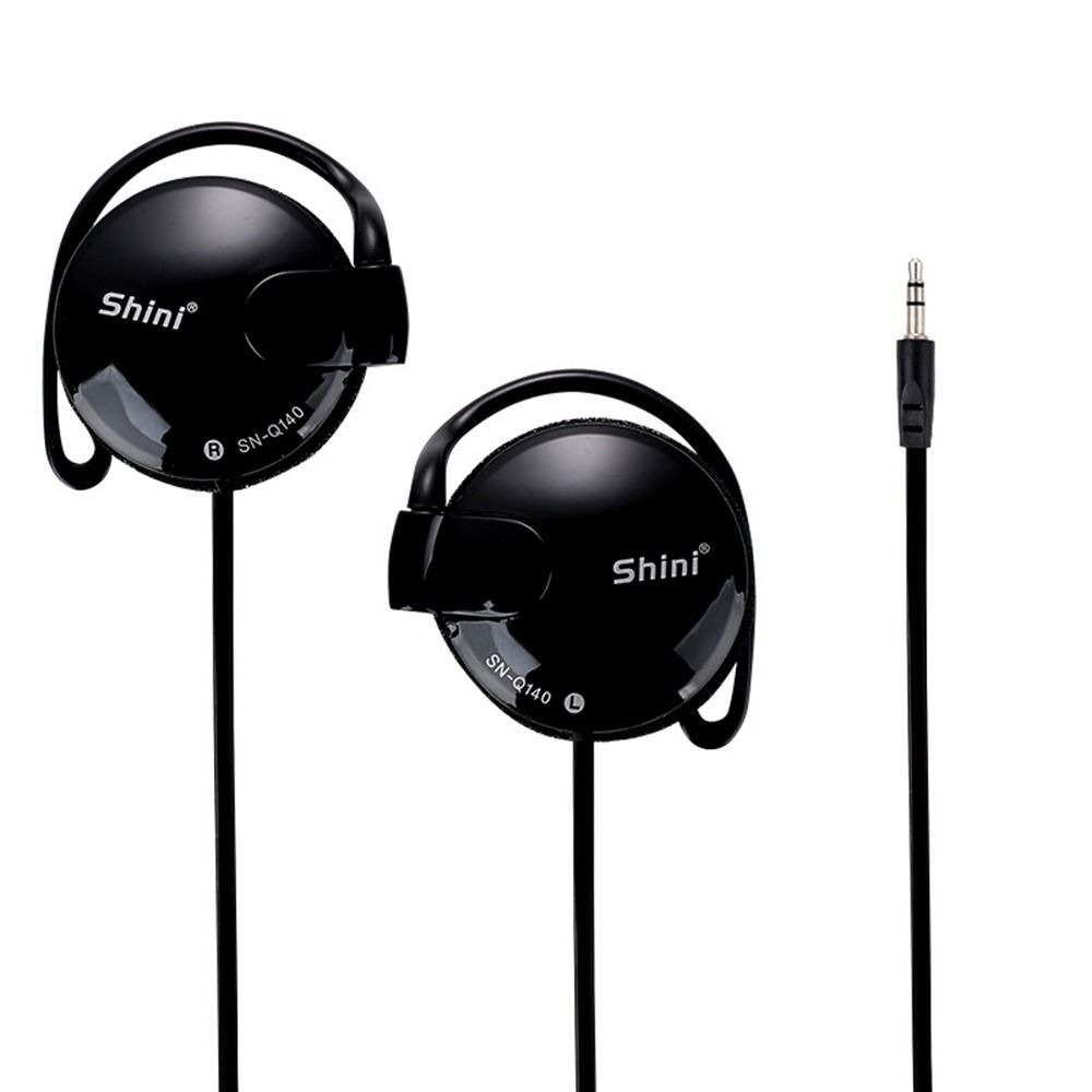 3.5mm Wired Bass Headphones Ear Hook Headset Sports Music Game Wired Earpiece For Mp3 Computer Mobile Telephone