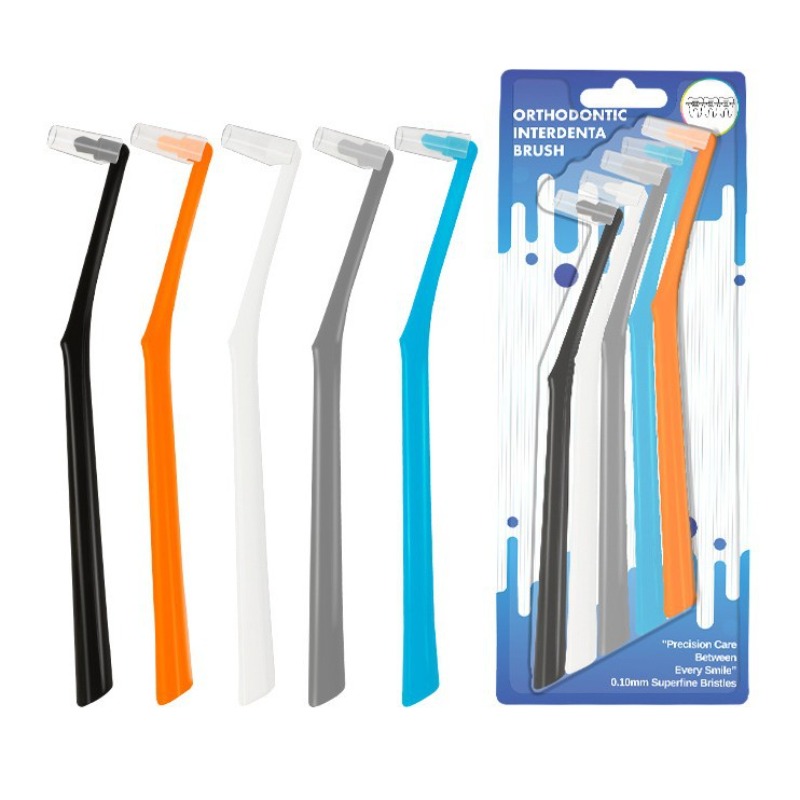 3/5 Pcs Soft Hair Implant Interdental Brush Single-Beam Soft Teeth Cleaning Toothbrush Oral Care Tool Small Head