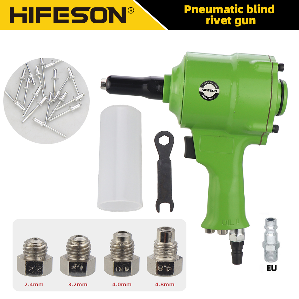 Hifeson-空気圧エアブラインドリベットガン、自動ポップリベット、リベットツール、2.4mm、3.2mm、4.2mm、4.8mm