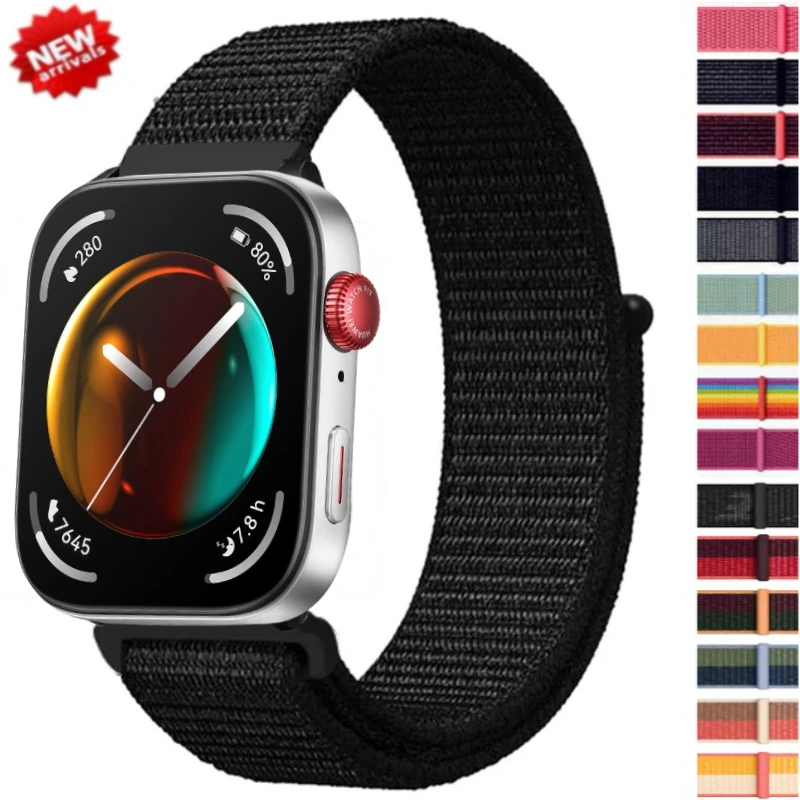 Nylonowa pętla do zegarka huawei fit 3 paski inteligentna opaska na nadgarstek oddychające sportowe paski do zegarków bransoletka correa huawei fit3 akcesoria